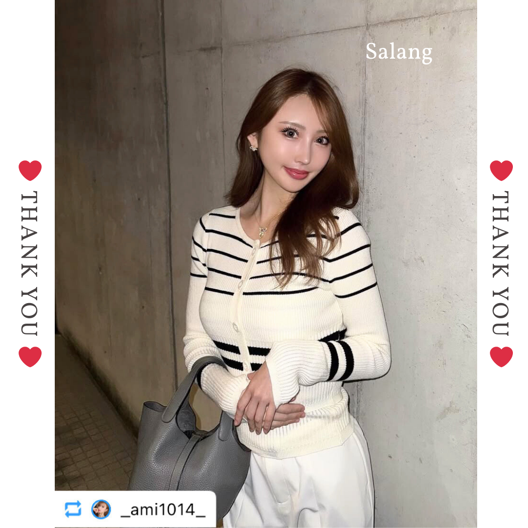 ストライプキャミニットアンサンブル