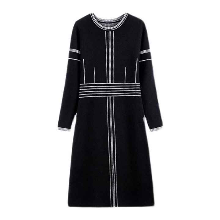 フロントスリットニットワンピース