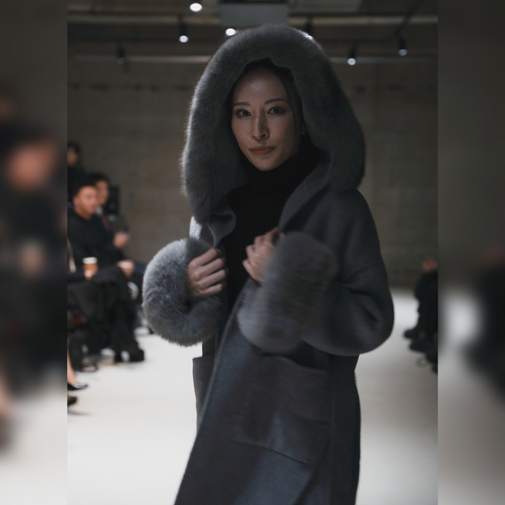 FOXファーカシミヤウールコート