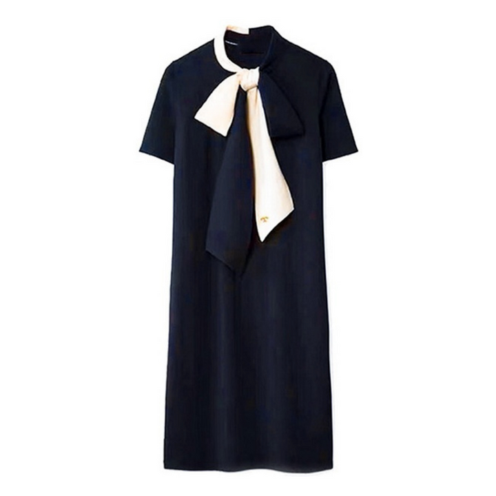 バイカラーリボンワンピース