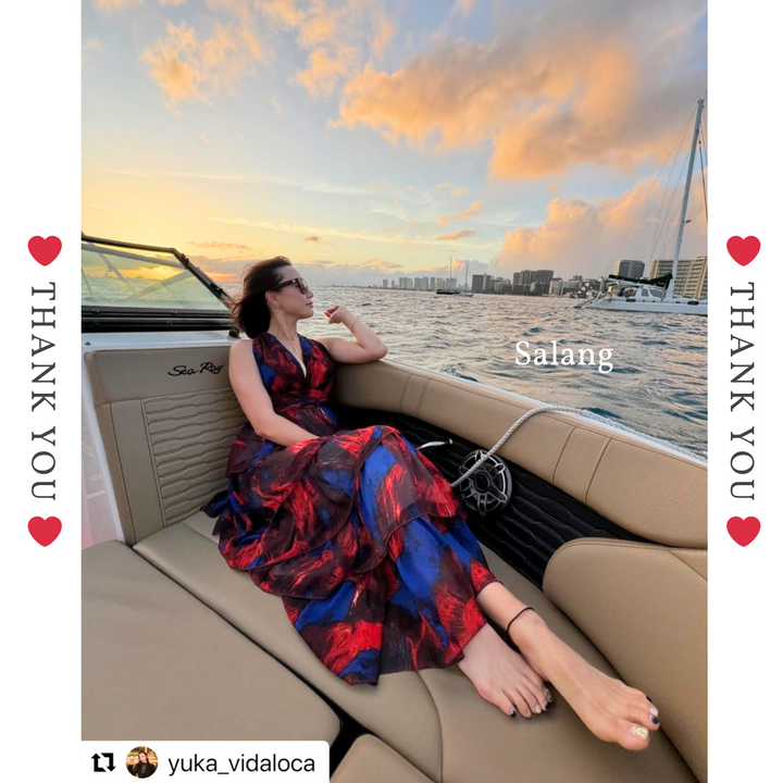 バックオープンシフォンドレス