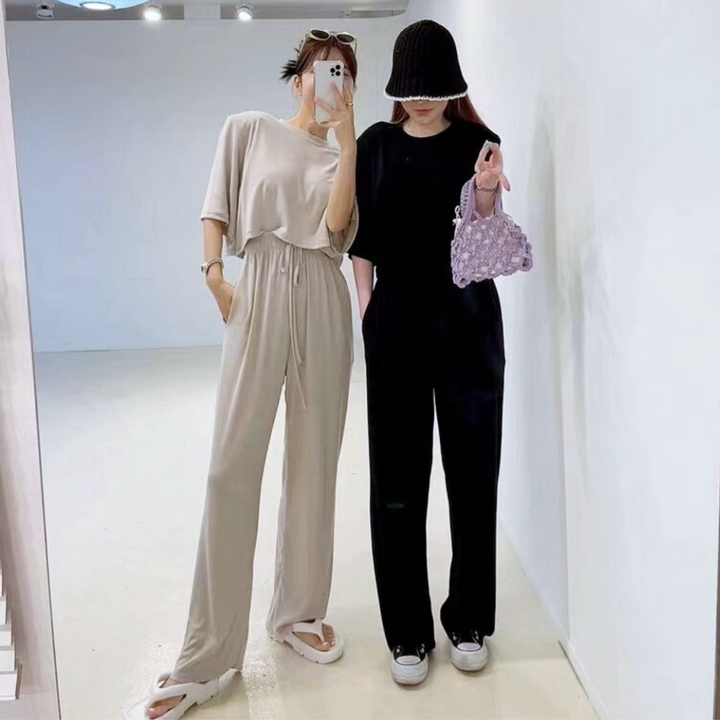 リラクシングTスリットパンツセットアップ