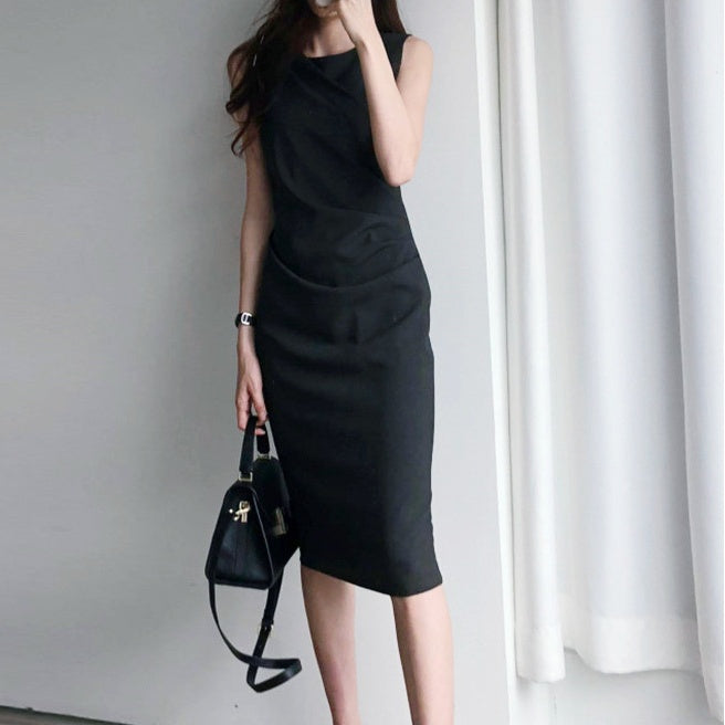 ノースリーブプリーツワンピース