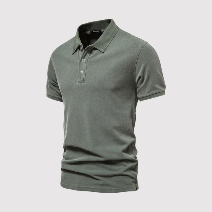 LAWRENCE | ウォッシュ加工の高級ポロシャツ