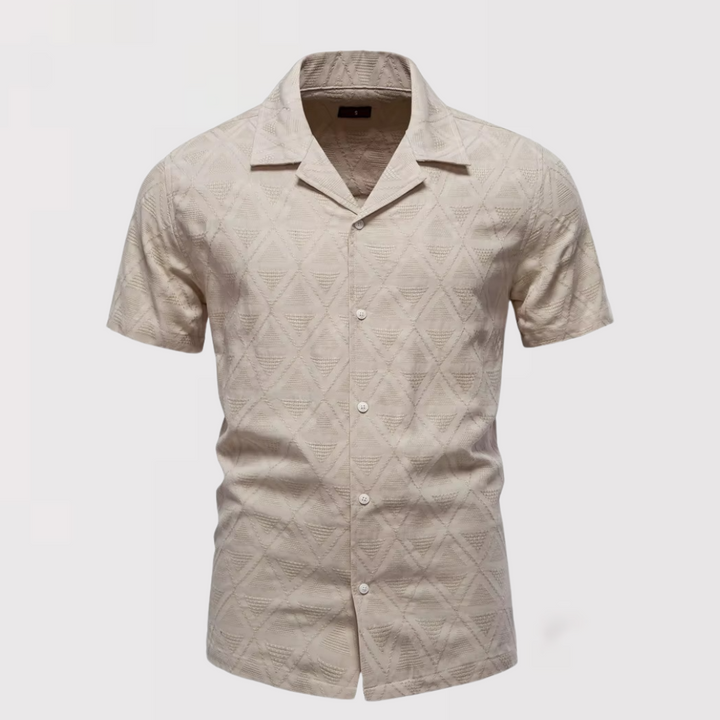 リヴィエラ・テクスチャードコットンシャツ