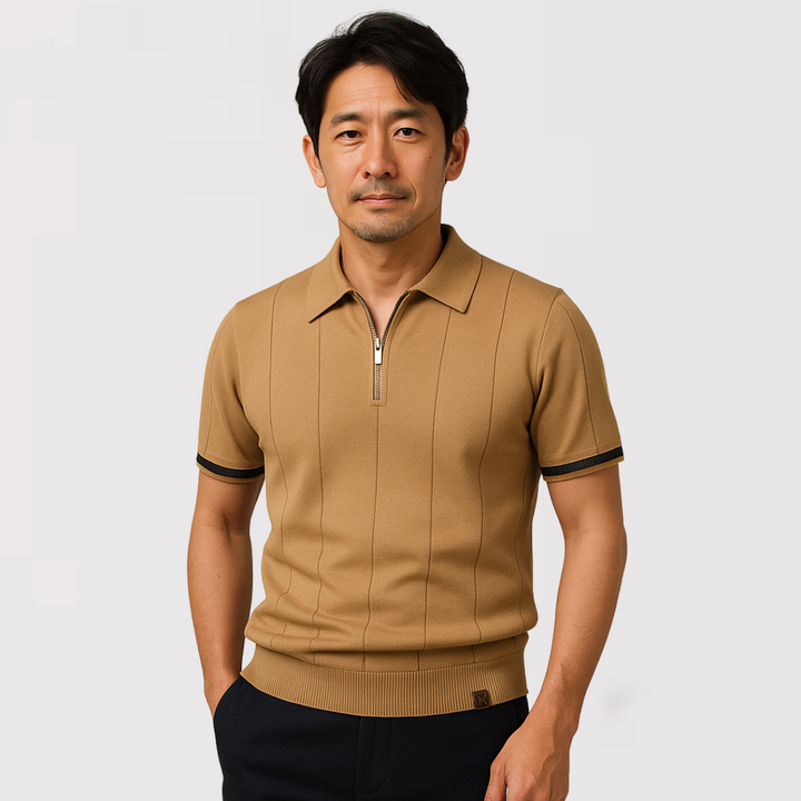 YAMI | ジップ付きポロシャツ