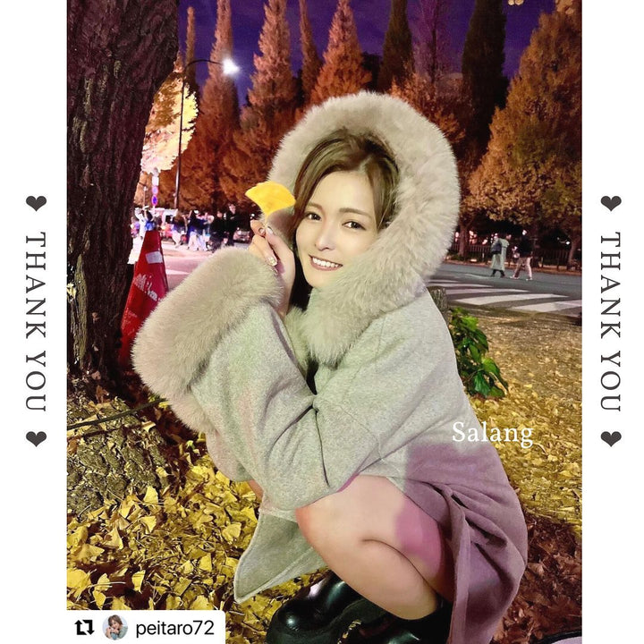 FOXファーカシミヤウールコート