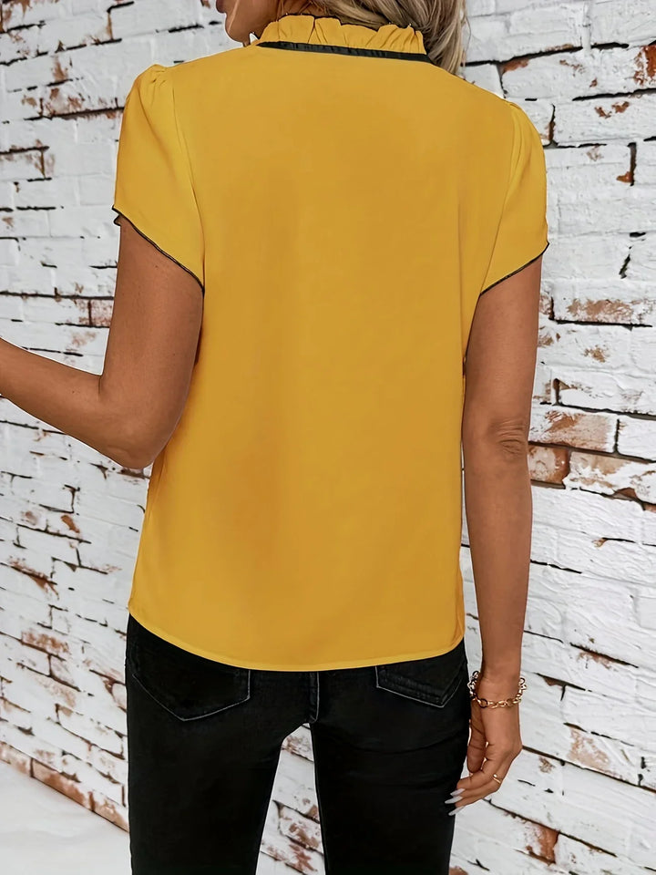 Bethany - カラーブロック ショートスリーブ シャツ