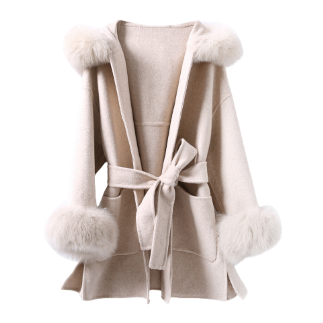 FOXファーカシミヤウールコート