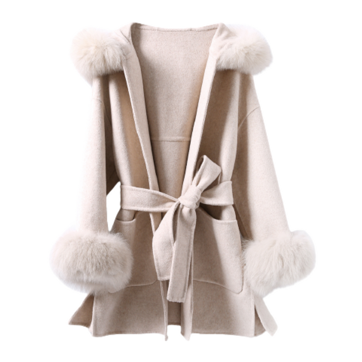 FOXファーカシミヤウールコート