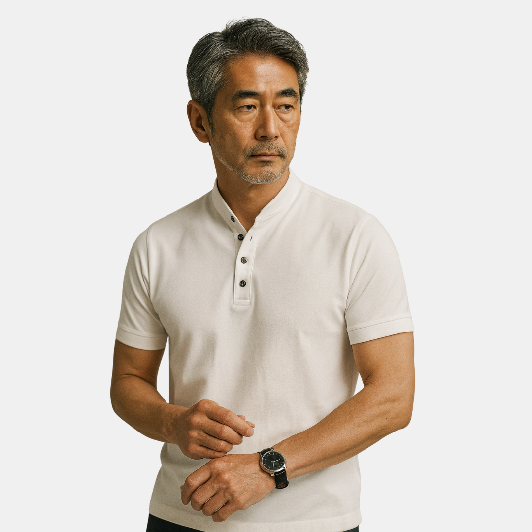 JIGO | カジュアルヘンリーポロシャツ