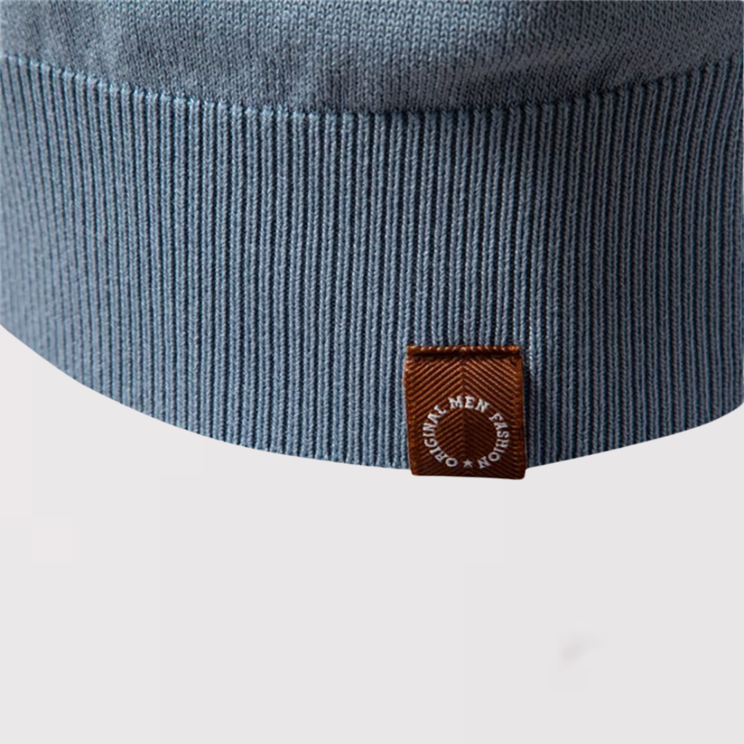 RAYA | ツートーンのボタンなしポロシャツ