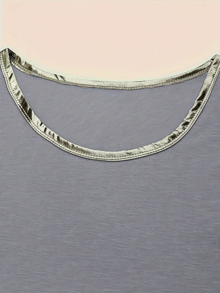 Ayuso - 袖なしタンクトップ丸首デザイン