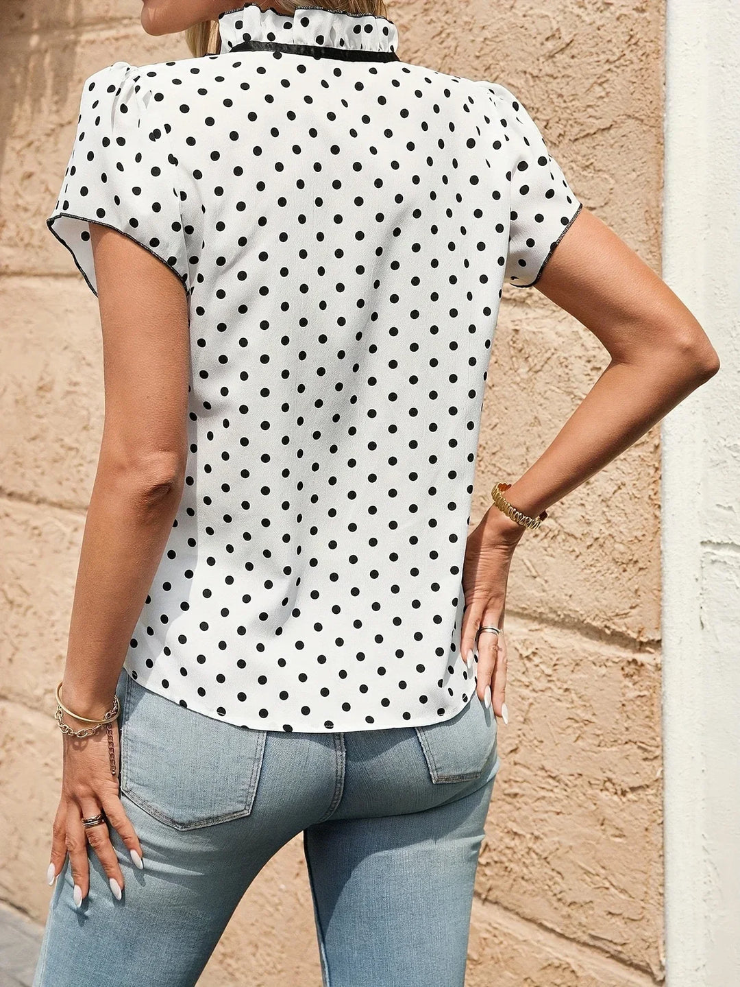 Bethany - カラーブロック ショートスリーブ シャツ