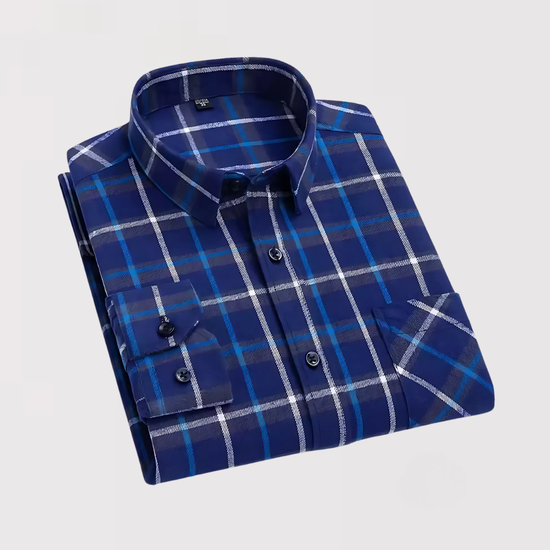 KAZAMA | リラックスフィットチェックシャツ