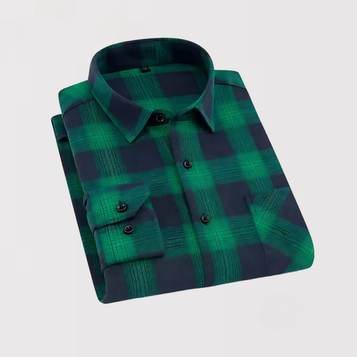 KAZAMA | リラックスフィットチェックシャツ