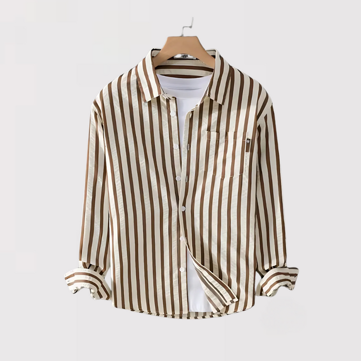 KENJAKU | ソフトストライプシャツ