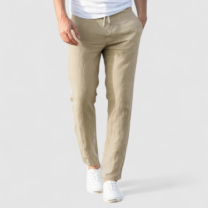 BREEZE |  通気性のあるコットンリネンパンツ