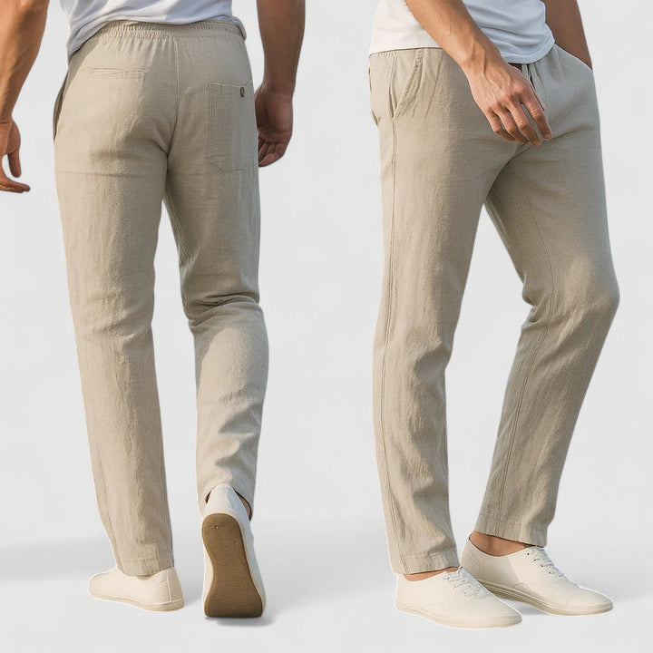 BREEZE |  通気性のあるコットンリネンパンツ