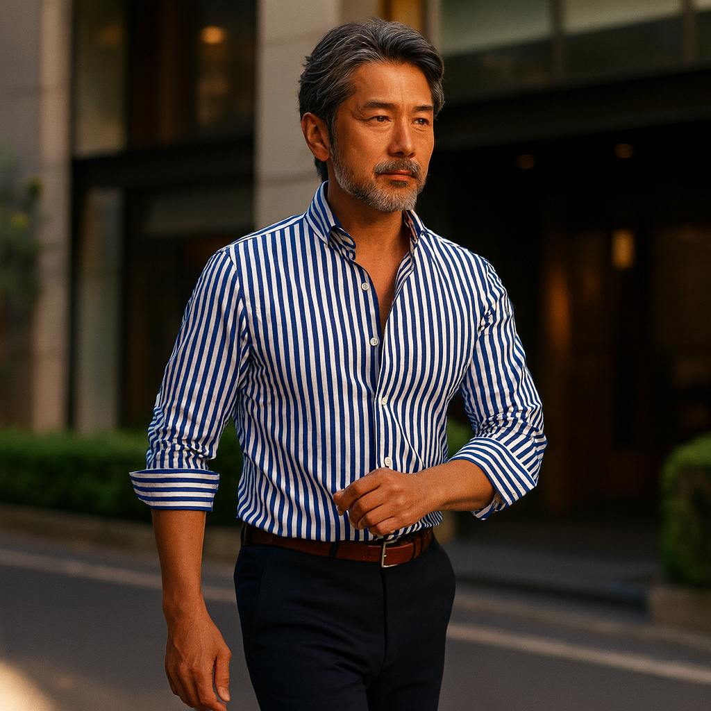 TENDO | モダンなストライプシャツ