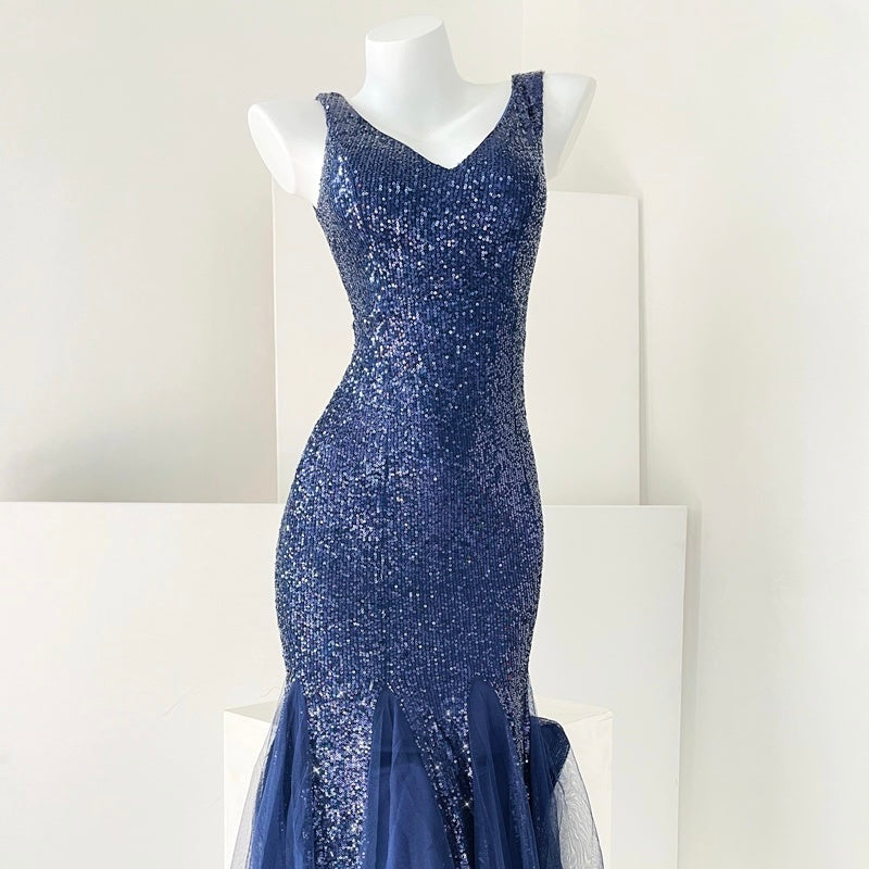 ビジュースパンコールマーメイドドレス