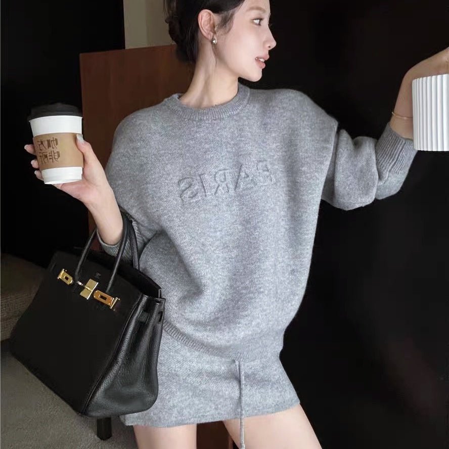 PARISロゴニットスカートセットアップ