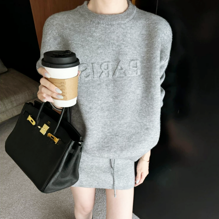 PARISロゴニットスカートセットアップ