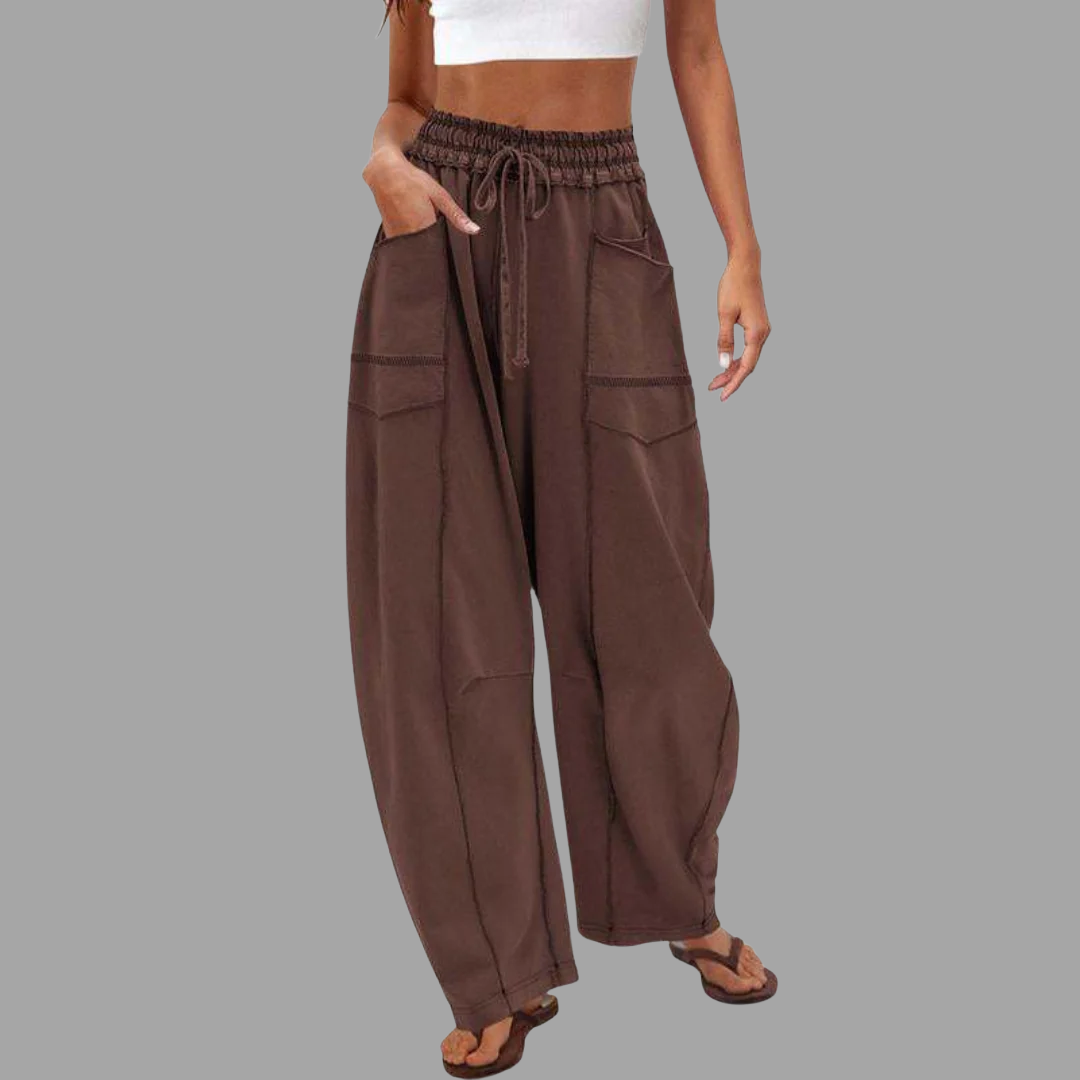 快適な ゆったりとしたパンツ