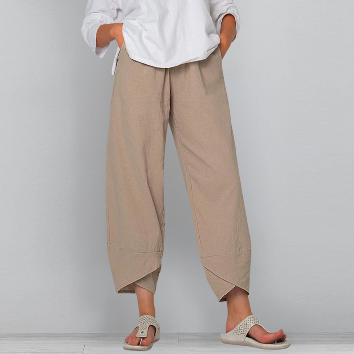カジュアルプレーンカットサマーパンツ