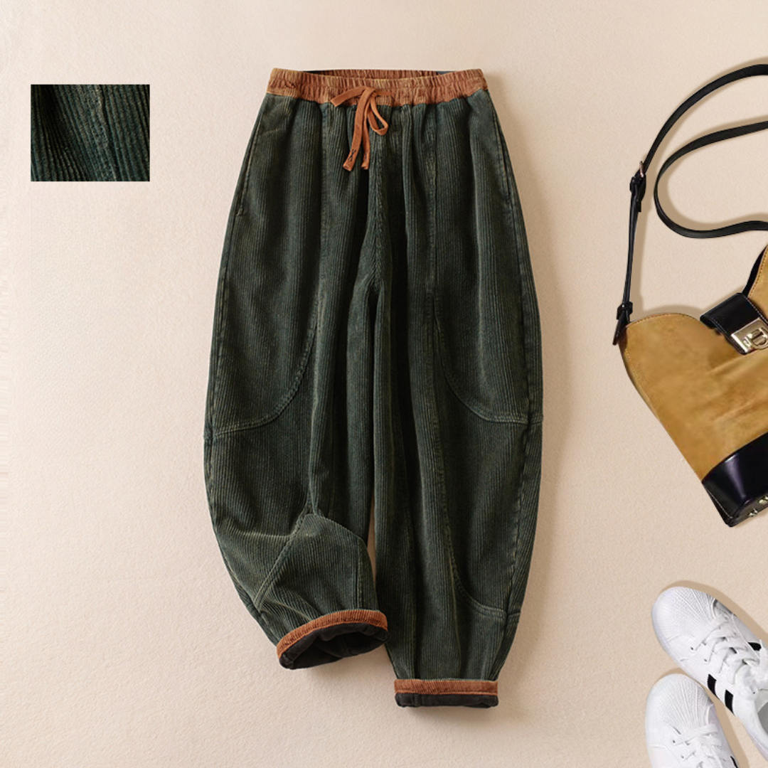 ルーズコーデュロイワイドパンツ
