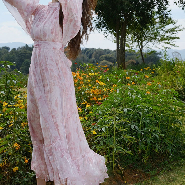 フローラルフェアリーシフォンドレス