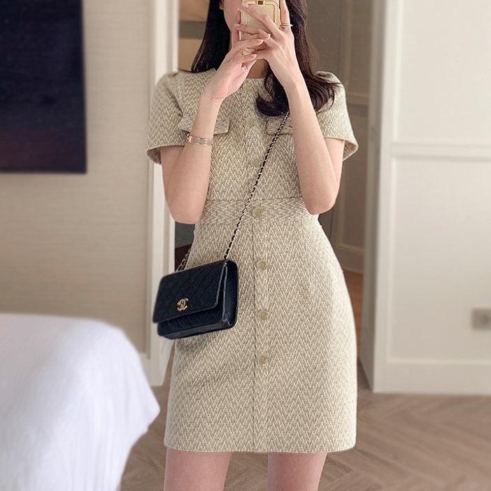 テクスチャーミニワンピース