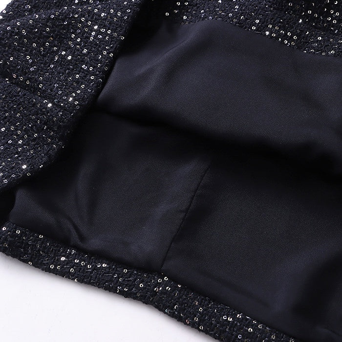 スパンコールノースリーブワンピース