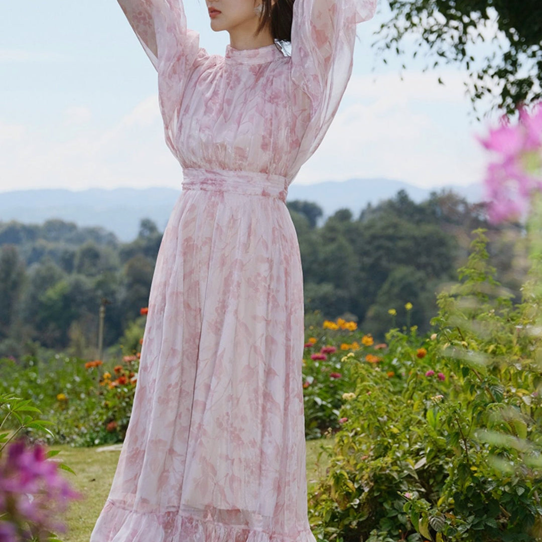 フローラルフェアリーシフォンドレス