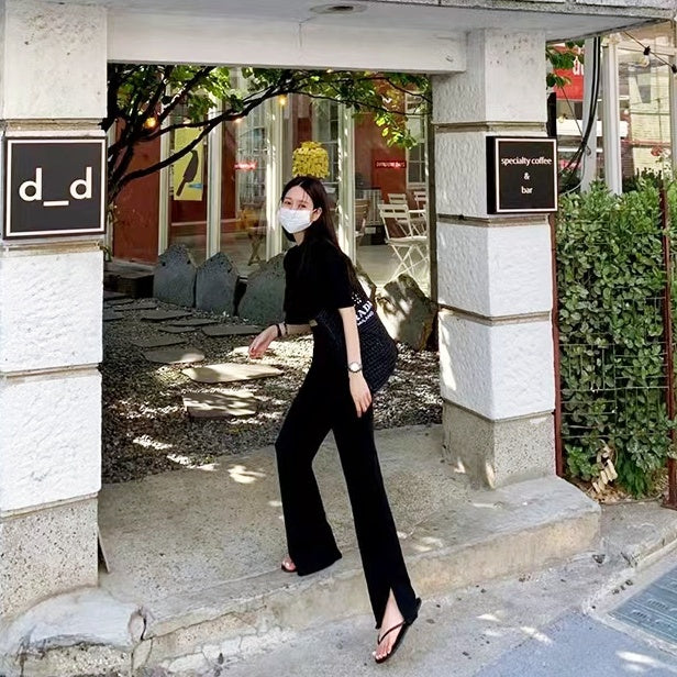 リラクシングTスリットパンツセットアップ