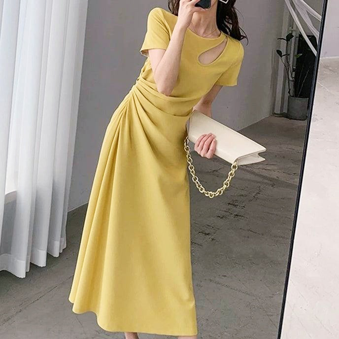 アシンメトリーロングドレス