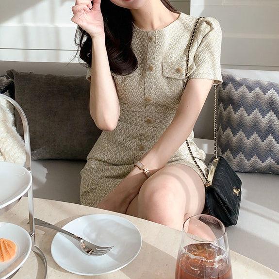 テクスチャーミニワンピース