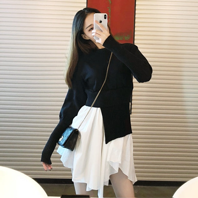 テールシャツニットトップス