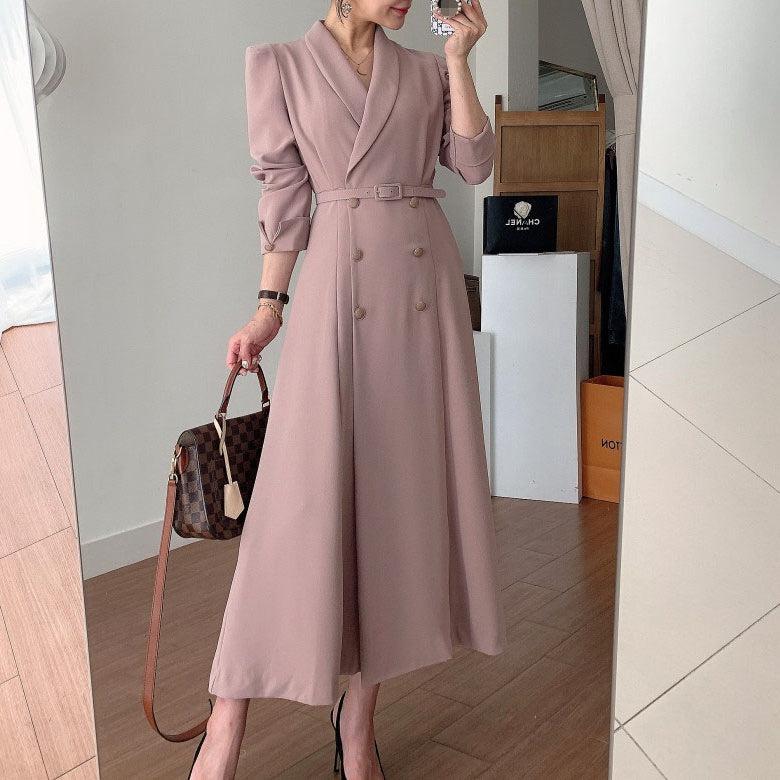 ヘップバーンロングジャケットワンピース