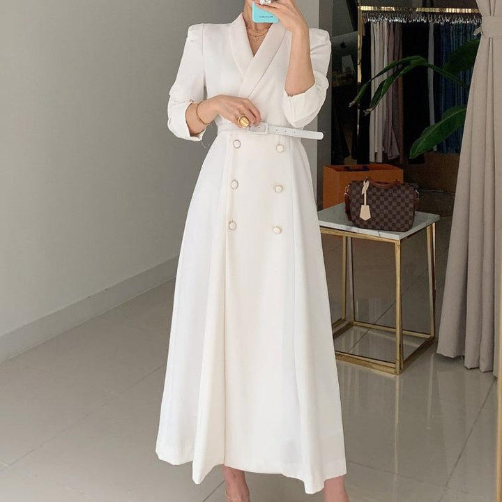 ヘップバーンロングジャケットワンピース