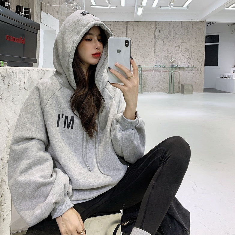 オーバーサイズロゴパーカー