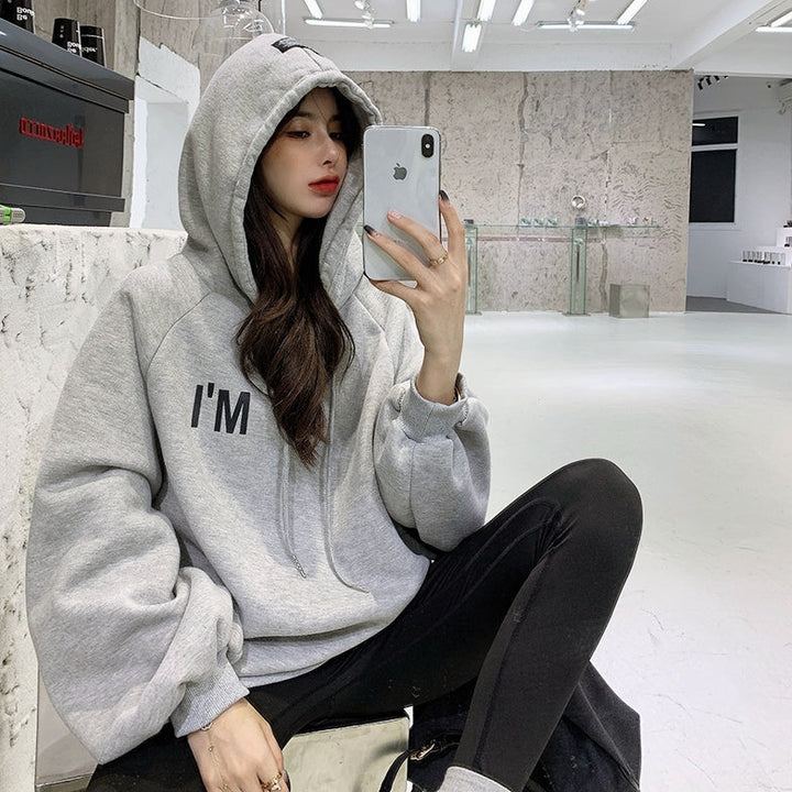 オーバーサイズロゴパーカー