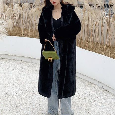 エコファーロングフーディーコート