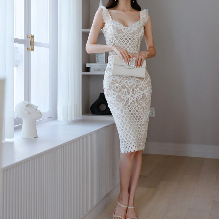 ハイエンドレースタイトドレス