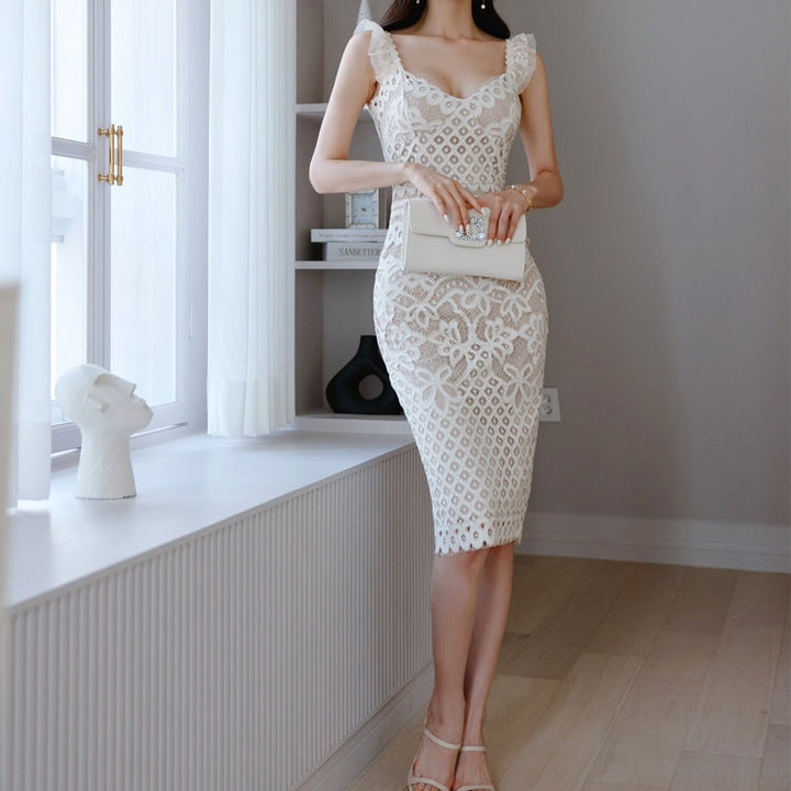 ハイエンドレースタイトドレス