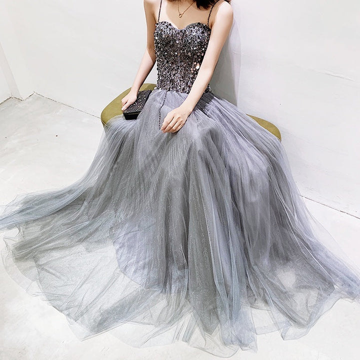 ハイエンドビジューシフォンドレス