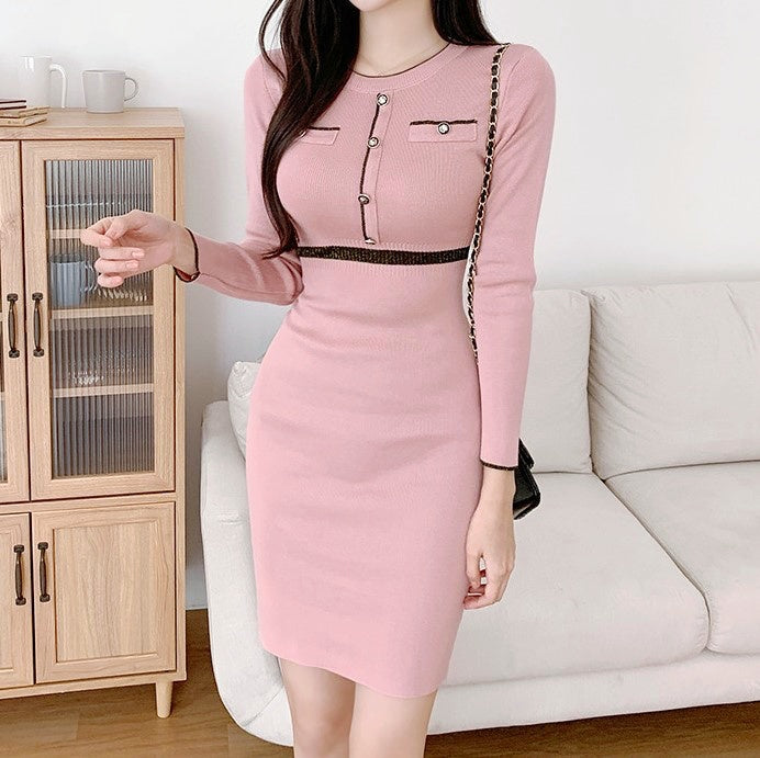 フレンチスリムミディワンピース