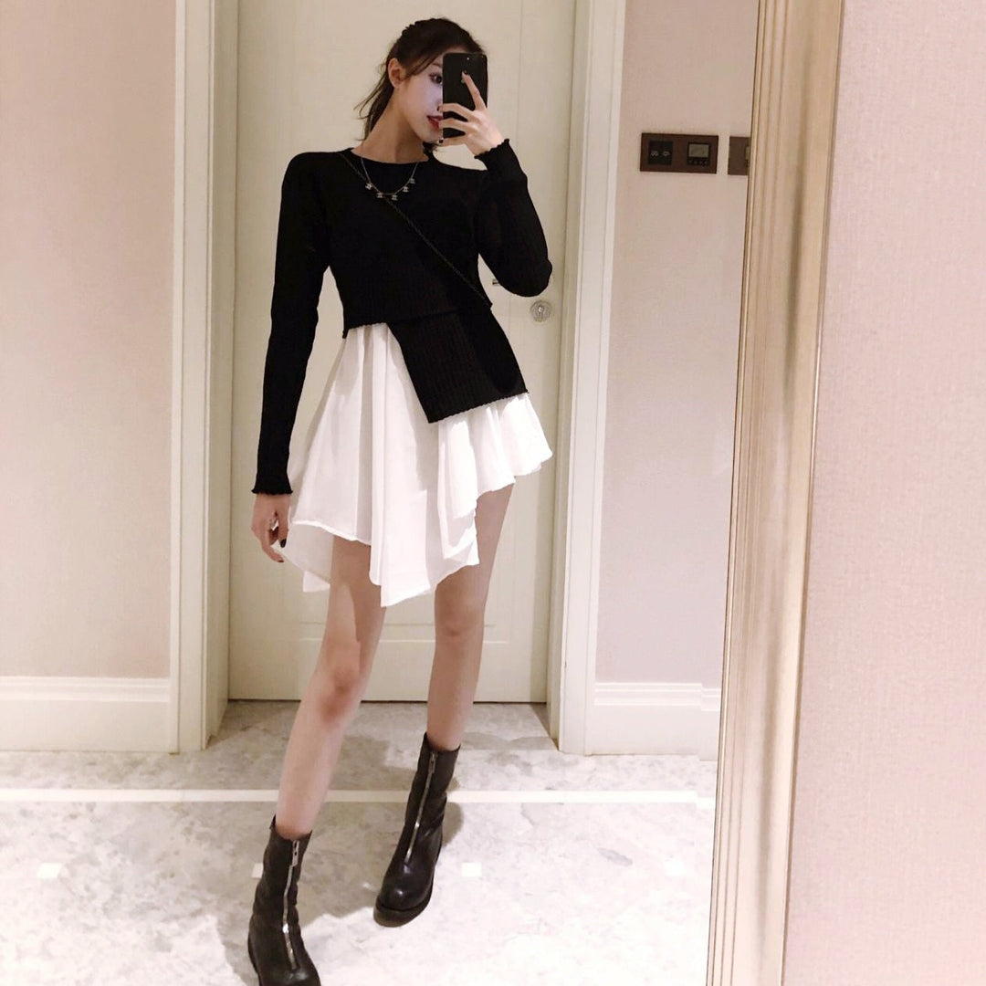 テールシャツニットトップス