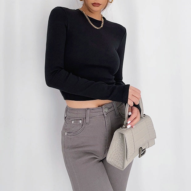 タイトフィットロングスリーブトップス