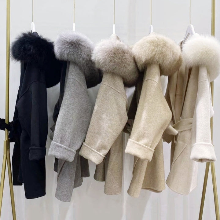 FOXファーカシミヤウールコート